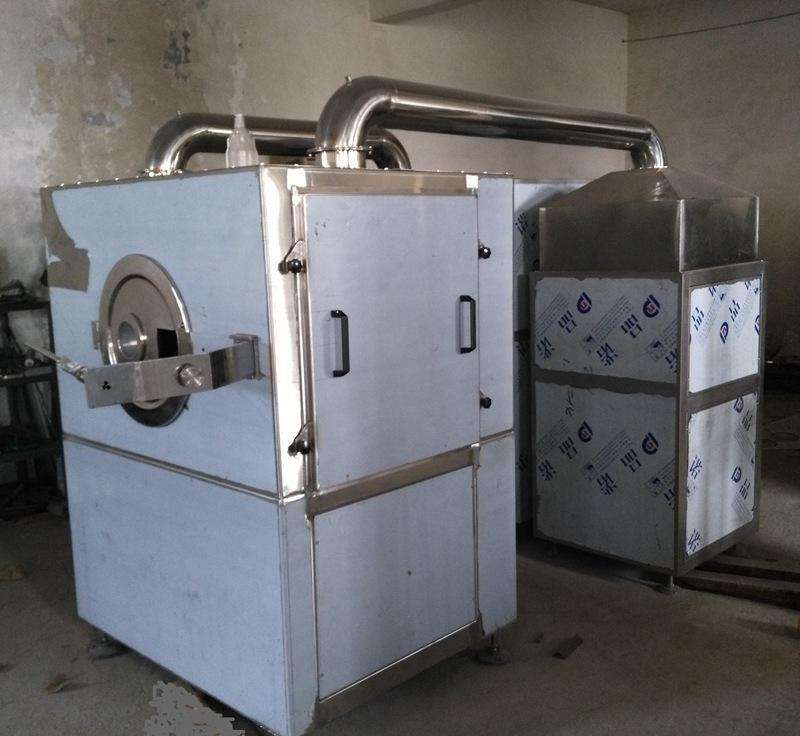 高效包衣機調試現(xiàn)場